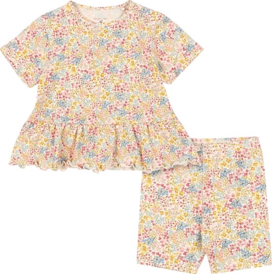 Konges Sløjd Shorts Sett Basic Frill Fio Cala Konges Sløjd 3 år 98 Shorts Blå Gul Rosa