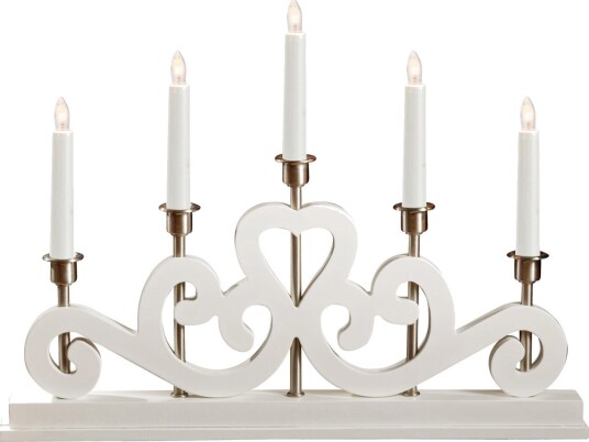 Markslöjd ENEBY Adventsstake 5 lys Hvit Markslöjd ENEBY Adventsstake 5 lys Hvit