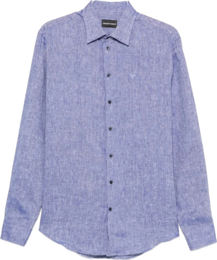 Emporio Armani Herre Skjorter Blå S,