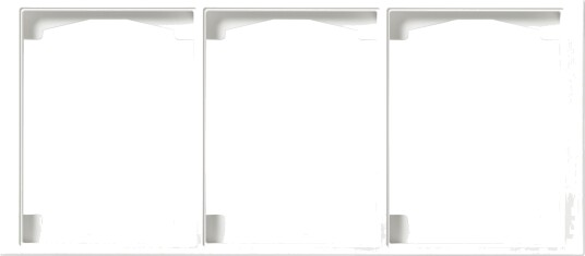 ABB 1723F100-884 Dekselramme 3-rom, hvit, 100 mm, Strømbrytere & vegguttak