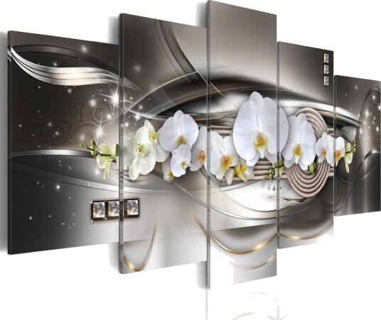 Bilde Steel Orchids 100x50 Artgeist sp. z o. o.