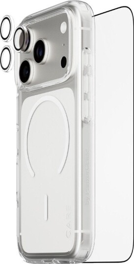 Care by PanzerGlass 3-i-1 Beskyttelsespakke for iPhone 18 Pro - Gjennomsiktig