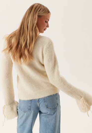 Object Objsalika L/S Re Knit Cardigan 142 Cream L