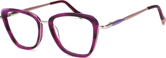 Briller Ivory fra eo Selection Blå Acetate|Metall cateye Medium