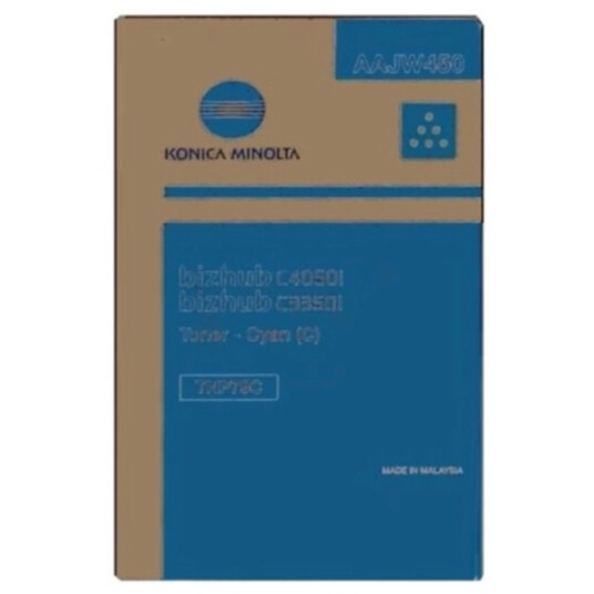 Konica Minolta AAJW450 Konica Minolta TNP-79 C Tonerkassett Cyan Konica Minolta AAJW450 Konica Minolta TNP-79 C Tonerkassett Cyan