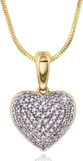 Clara by Gullfunn, Smykke i 375 gult gull med diamanter 0,25 ct