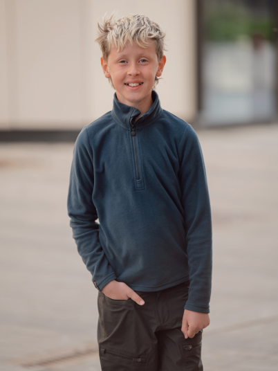Twentyfour Aurora Half Zip Fleece Junior Blå 128