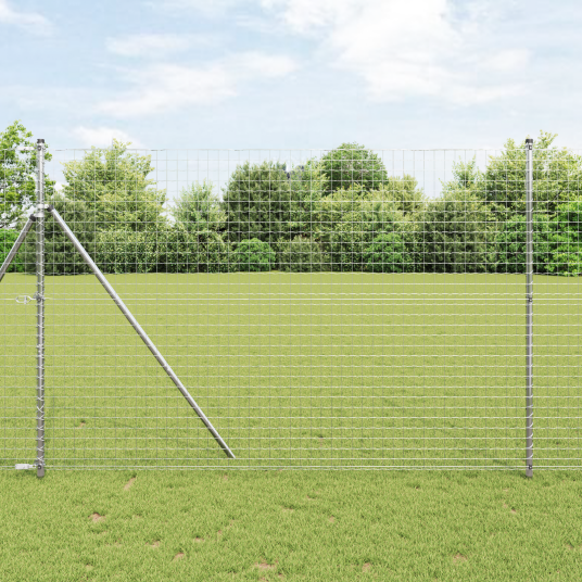  Euro Gjerde 1.5x10 m Galvanisert Stål