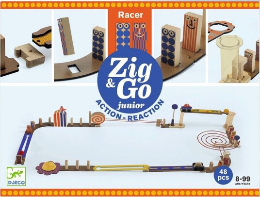 Djeco Kulebane Zig & Go Racer 51 Deler Onesize Kulebane