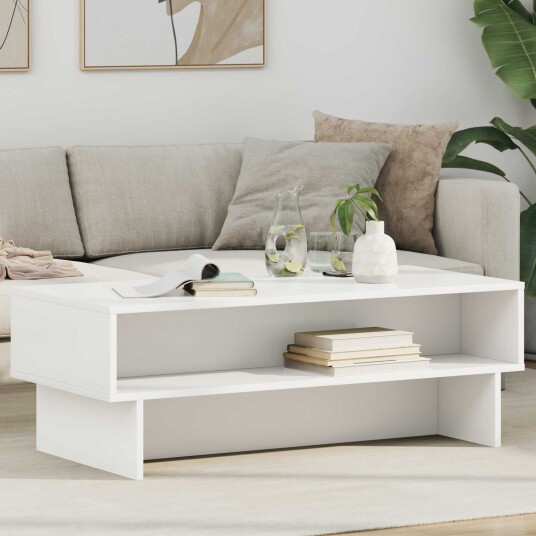 Kaffebord Hvit 100 x 46 x 35 cm Konstruert tre