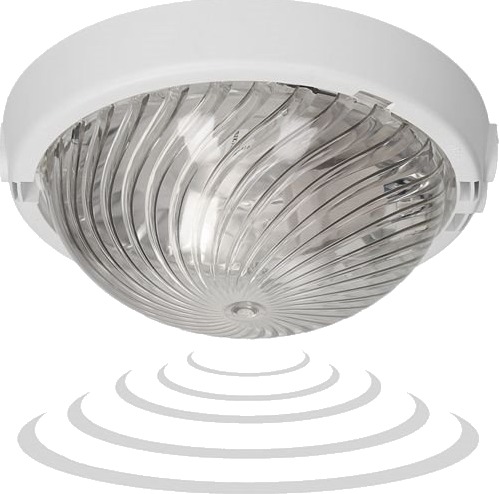 Orno 8080T Trio/Ms/Pl Belysningsarmatur Med Mikrobølgesensor Bevegelse 75W E27 Ip44 Ik10 Polykarbonat Transparent Ballast Orno 8080T Trio/Ms/Pl Belysningsarmatur Med Mikrobølgesensor Bevegelse 75W E27 Ip44 Ik10 Polykarbonat Transparent Ballast