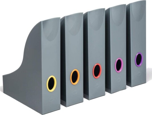 Tidsskriftholder Durable Varicolor® A4 Grå   5 Stk.
