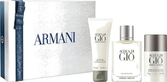 Giorgio Armani Acqua di Giò Gavesett med Eau de Toilette 50ml, dusjgelé & deodorant Giorgio Armani Acqua di Giò Gavesett med Eau de Toilette 50ml, dusjgelé & deodorant