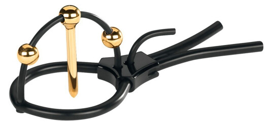 Mystim Plunging Pete Elektro Glansring med Dilator - Svart Mystim Plunging Pete Elektro Glansring med Dilator - Svart