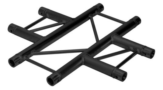 Alutruss Bilock Bq2-Spac41h 4-Way Cross Piece Bk