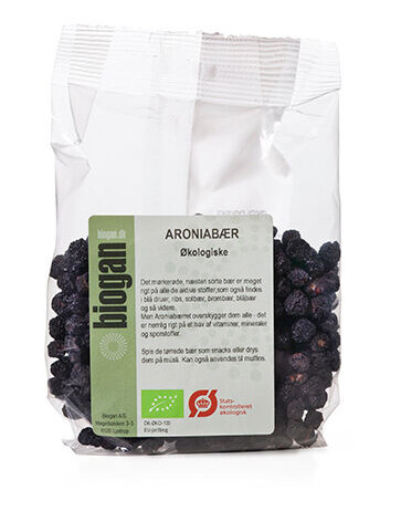 Biogan Aroniabær Tørkede 100g