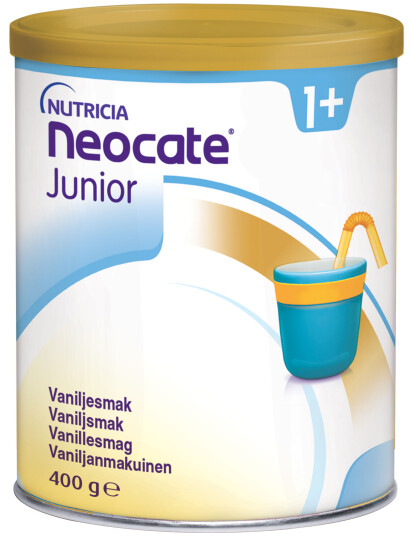 Neocate Junior, ernæringspulver til barn 1-10 år, Vanilje , 400 gram Neocate Junior, ernæringspulver til barn 1-10 år, Vanilje , 400 gram