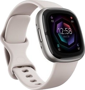 Fitbit Sense 2 Lunar White Platinum Fitbit Sense 2 Lunar White Platinum