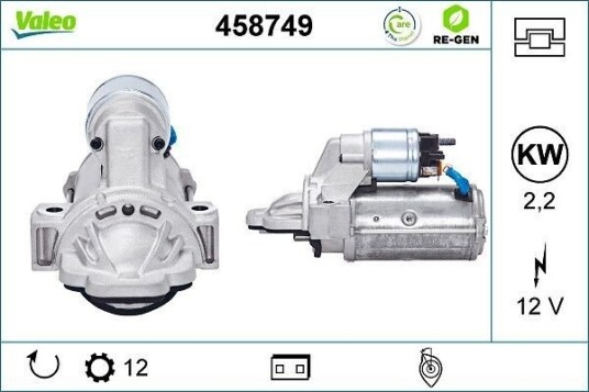 VALEO 458749 Starter VALEO 458749 Starter