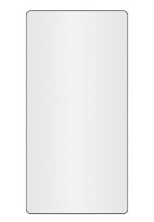 Loevschall Refine Square speil, 45x90 cm, sort