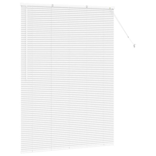Vindu Persienne med gardiner Manual Hvit Aluminium