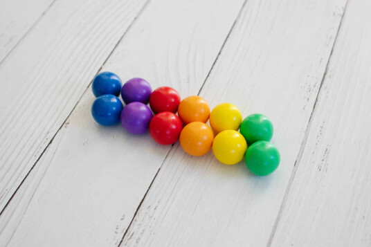 Connetix Rainbow kuler til kulebane 12 stk
