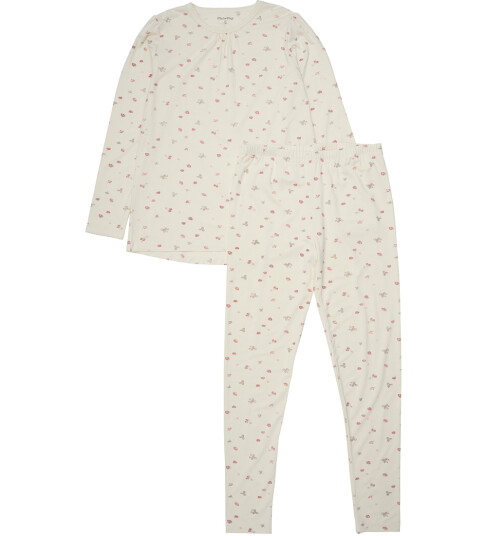 Minymo Pysjamas Viskose Strawberry Ice m. Mansikka Minymo 8 år 128 2 delt nattøy Beige