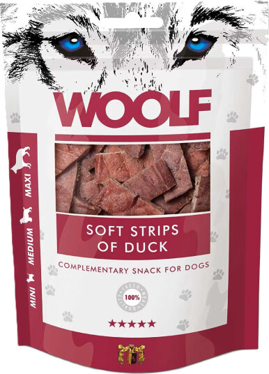 Woolf Soft Andel Strips 100g Hundesnacks