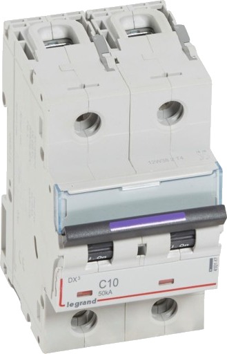 Legrand DX3 MCB automatsikring C10 2P 3M 50kA