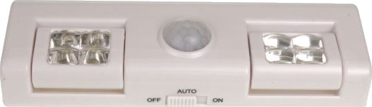 Rum Lux Lbs 01 Led Stikkontakt Nattlampe Med Bevegelses  Og Skumringssensor Batteri