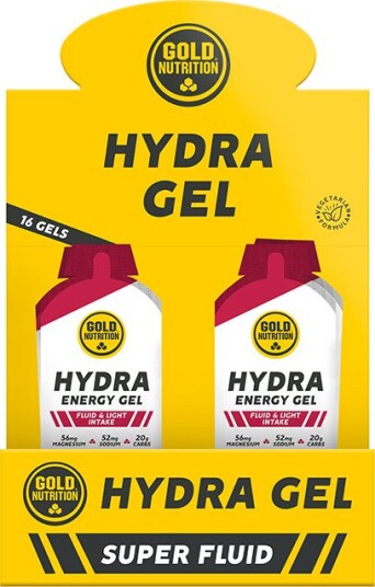 16 x Gold Nutrition Hydra Gel 60g Raspberry