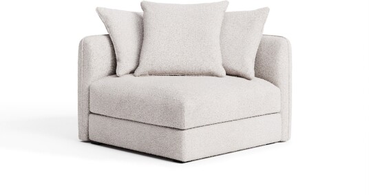 No Ga - Pavarotti Corner Module Ascot White 00 Sofaer Hvit