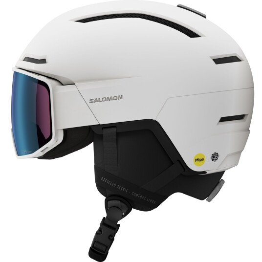Salomon Driver Pro Sigphoto MIPS Skihjelm med Visir White 59-62cm