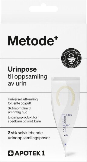 Metode urinprøvepose barn 2 stk