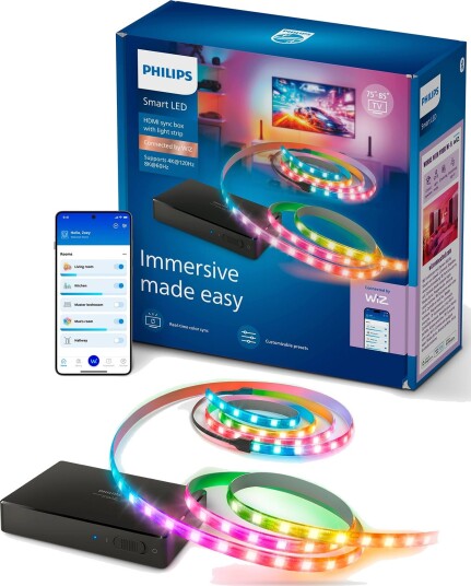 Philips Smart LED Play HDMI 2.1 Sync Box sett 75" 85"