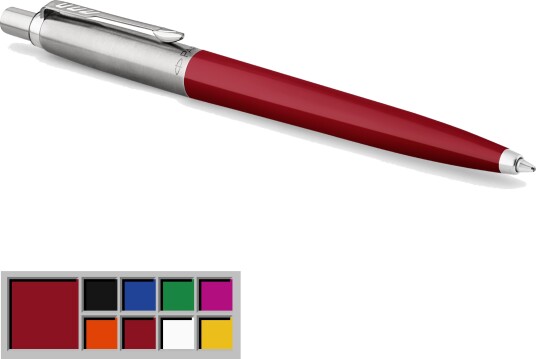 Parker Pen Jotter Original Rød og stål med blått blekk