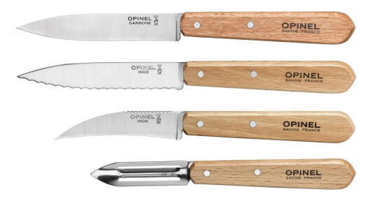 Opinel  Essentials knivsett 4 stk bøktre
