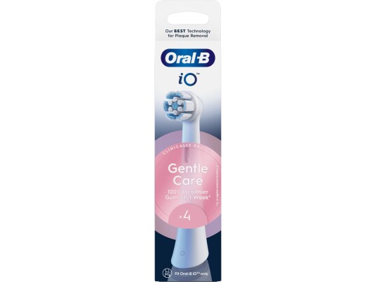 Oral B Replaceable Toothbrush Heads | Io Gentle Care | Heads | For Adults | Number Of Brush Heads Included 4 | Number Of Teeth Brushing Modes Does Not Apply | White