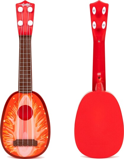 Ukulele gitar for barn fire strenger Jordbær Ukulele gitar for barn fire strenger Jordbær