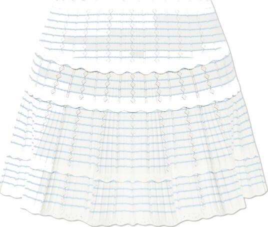 Loveshackfancy Dame Skjørt Hvit L, Loveshackfancy Dame Skjørt Hvit L,