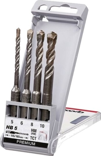 Kwb 240530 Sett Med Hammerbor I Herdet Stål 1 Stk 5 Mm 6 Mm 8 Mm 10 Mm Sds-Plus 1 Stk