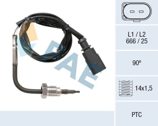 Sensor, eksostemperatur FAE 68048
