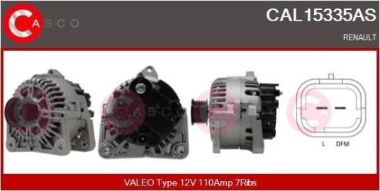 Dynamo CASCO CAL15335AS Dynamo CASCO CAL15335AS