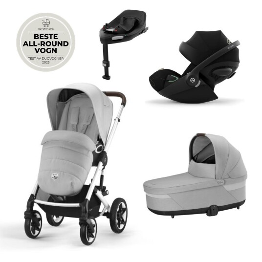 Vognpakke Cybex Talos S Lux Ink. Cloud G Lava Grey + Base