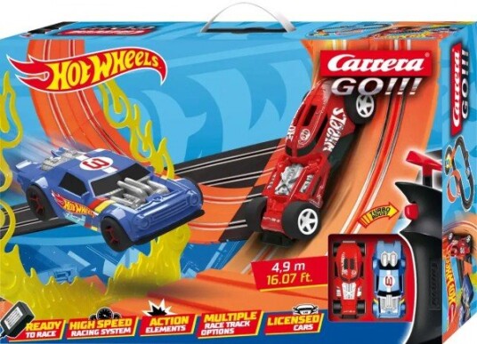 Carrera Gå! Hot Wheels Racerbane 4,9 M Veddeløpsbane 625525