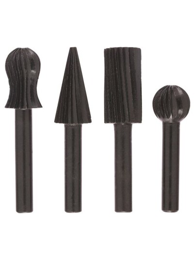 Bosch 4-delers frihåndsfres-sett 6 mm for tre og ikke-jernholdig metall Bosch 4-delers frihåndsfres-sett 6 mm for tre og ikke-jernholdig metall