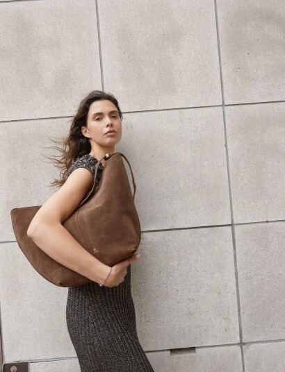Adax Rozzano Shoulder Bag Dahlia   Brown   ONE SIZE