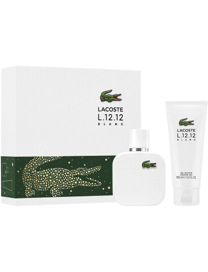 Lacoste Fragrance L.12.12 Blanc Set - Edt 50 Ml + Sg 100 Ml - Nude - ONE SIZE Lacoste Fragrance L.12.12 Blanc Set - Edt 50 Ml + Sg 100 Ml - Nude - ONE SIZE