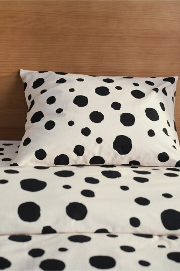 Jotex Dot Putetrekk 50x70 Cm Beige/svart RIGMOR 227803502373