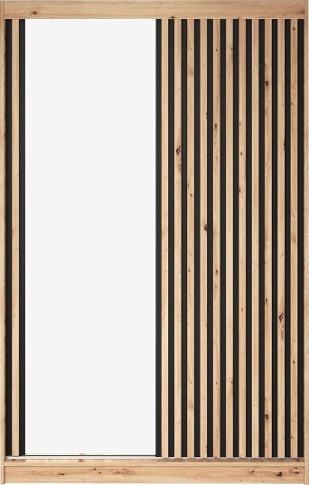 eltapSkyvegarderobe Emerio Ii 120x204x60 med speilBrunGarderobeskap & klesskap